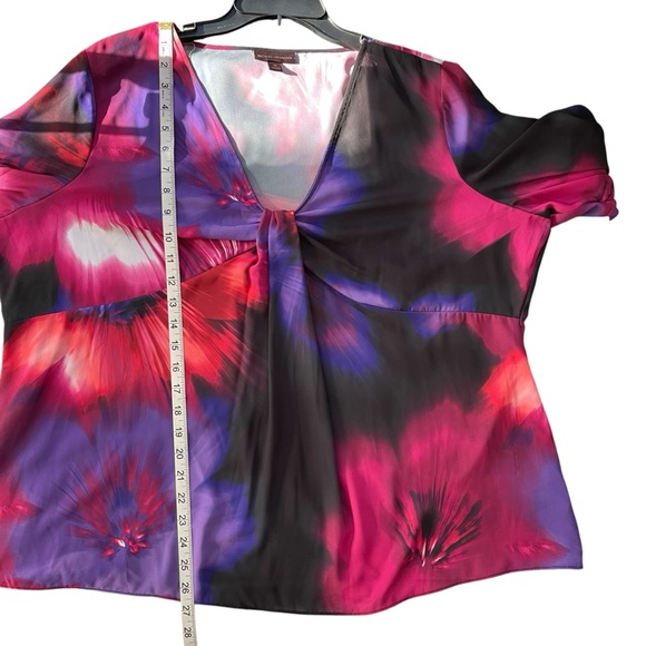 Bold Elements Woman’s Plus Sz Maternity Blouse Multi-Color Long Sleeves V-Neck - Picture 7 of 10